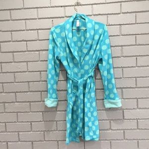 Blue and mint green justice bathrobe